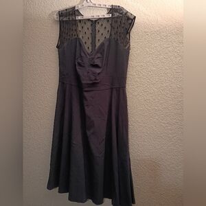 Torrid Elegant Dark Blue Mesh Dress